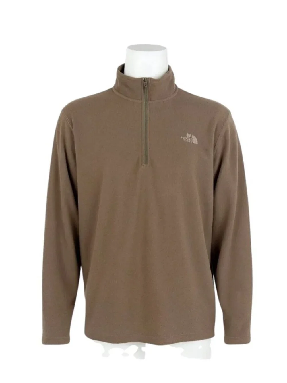 The North Face Men's Textured Cap Rock 1/4 Zip in Smokey Brown Heather Size XXL